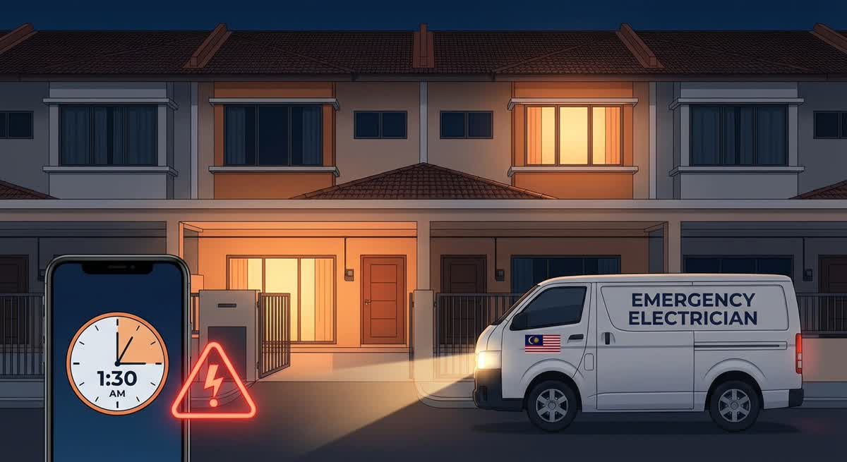 Emergency electrician callout